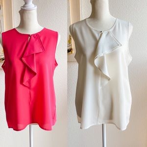 💥2 for 1! primark pink ruffle top💥